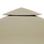 Telo di Ricambio per Gazebo 310g/m² Beige 3x4m