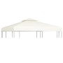 Telo di Ricambio per Gazebo 310g/m² Bianco Crema 3x3m