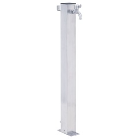 Colonna d'Acqua da Giardino 40 cm Acciaio Inox Quadrato