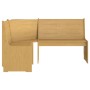 Set da Pranzo 3 pz Marrone Miele in Legno Massello di Pino
