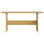 Set da Pranzo 3 pz Marrone Miele in Legno Massello di Pino