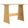 Set da Pranzo 3 pz Marrone Miele in Legno Massello di Pino