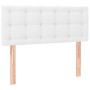 Giroletto a Molle con Materasso Bianco 100x200 cm in Similpelle