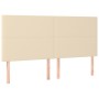 Letto a Molle Materasso e LED bianco 200x200cm in Tessuto
