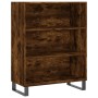 Credenza Rovere Fumo 69,5x34x180 cm in Legno Multistrato