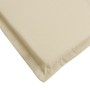 Cuscino per Lettino Beige 180x60x3 cm in Tessuto Oxford