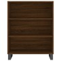 Credenza Rovere Marrone 69,5x34x180 cm in Legno Multistrato