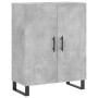 Credenza Grigio Cemento 69,5x34x180 cm in Legno Multistrato