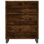 Credenza Rovere Fumo 69,5x34x180 cm in Legno Multistrato
