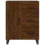 Credenza Rovere Marrone 69,5x34x180 cm in Legno Multistrato