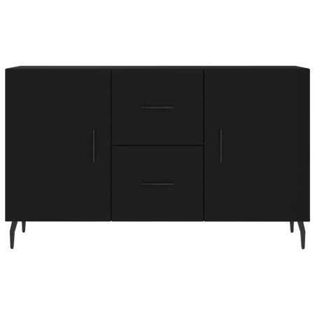 Credenza Nera 100x36x60 cm in Legno Multistrato