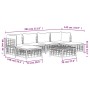 Set Divani da Giardino 7 pz con Cuscini Antracite in Polyrattan