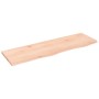 Ripiano a Parete 100x30x2 cm Legno Massello Rovere Non Trattato