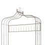 Panchina da Giardino 122 cm in Ferro Marrone Anticato