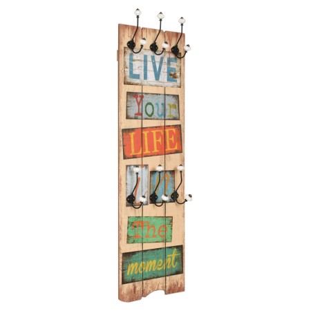 Appendiabiti da Parete con 6 Ganci LIVE LIFE 120x40 cm