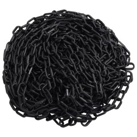 Catena Segnaletica Nera 100 m Ø6 mm in Plastica