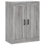 Mobile a Parete Grigio Sonoma 69,5x34x90 cm Legno Multistrato