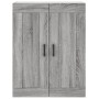 Mobile a Parete Grigio Sonoma 69,5x34x90 cm Legno Multistrato