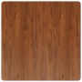 Piano Tavolo Quadrato Marrone Scuro 90x90x1,5cm Rovere Trattato