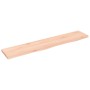 Ripiano a Parete 100x20x2 cm Legno Massello Rovere Non Trattato