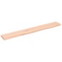 Ripiano a Parete 80x10x2 cm Legno Massello Rovere Non Trattato