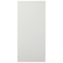 Armadio con Ante Scorrevoli Grigio Chiaro 90x40x90cm in Acciaio