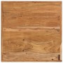 Tavolino da Bar 55x55x107cm in Legno Massello di Acacia e Ferro