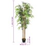 Albero Bambù Artificiale 1605 Foglie 180 cm Verde