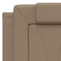 Giroletto con Luci LED Cappuccino 140x200 cm in Similpelle
