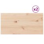 Piani Tavolo 2 pz 70x35x1,7 cm Rettangolare Legno Massello Pino