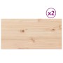 Piani Tavolo 2 pz 60x30x2,5 cm Rettangolare Legno Massello Pino