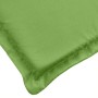 Lettino Prendisole con Cuscino Verde Mélange 186x58x3cm Tessuto