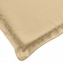 Cuscino Panca da Giardino Beige Mélange 180x50x7 cm in Tessuto