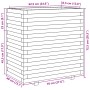 Fioriera da Giardino 70x40x72,5 cm in Legno Massello di Douglas