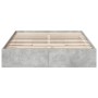 Giroletto Cassetti Grigio Cemento 150x200 cm Legno Multistrato