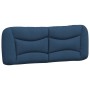 Letto con Materasso Blu 140x200 cm in Tessuto