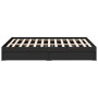 Giroletto con Cassetti Nero 140x200 cm in Legno Multistrato