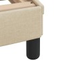 Letto con Materasso Crema 90x200 cm in Tessuto