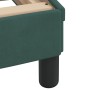 Letto con Materasso Verde Scuro 90x200 cm in Velluto