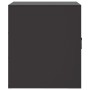 Comodino Nero 34,5x39x44 cm in Acciaio