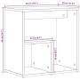 Tavolini 2 pz Grigio Sonoma 50x30x50 cm in Legno Multistrato