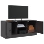 Mobile TV Nero 99x39x44 cm in Acciaio