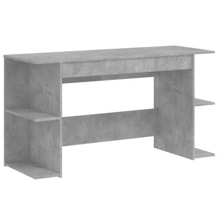 Scrivania Grigio Cemento 140x50x75 cm in Legno Multistrato