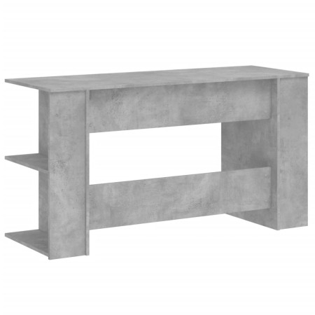 Scrivania Grigio Cemento 140x50x75 cm in Legno Multistrato