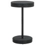 Set Bar Giardino 3 pz Nero Polyrattan e Legno Massello Acacia