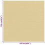 Tappeto da Tenda Beige 250x250 cm HDPE