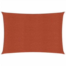 Vela Parasole 160 g/m² Rettangolare Terracotta 3,5x4,5 m HDPE