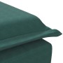 Chaise Longue Massaggi con Capezzale Verde Scuro in Velluto