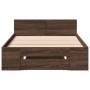 Giroletto Cassetto Rovere Marrone 90x190 cm Legno Multistrato