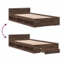 Giroletto Cassetto Rovere Marrone 90x190 cm Legno Multistrato